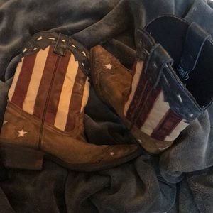 Laredo American flag, 4th of July cowboy boots